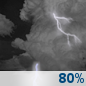 Thursday Night: Showers And Thunderstorms
