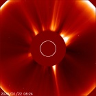 Latest LASCO C2 image of the Sun