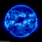 Click for time-lapse image of the sun